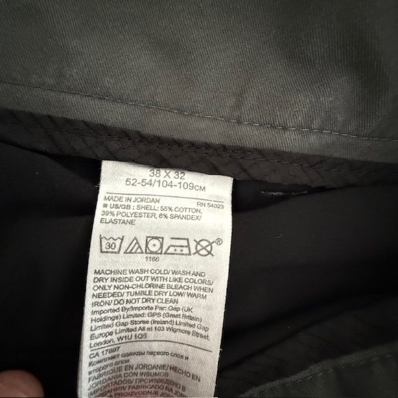 Banana Republic 2 Pants Mens 38x32 Gray Chino Slim Fit Comfort Casual - Picture 8 of 9